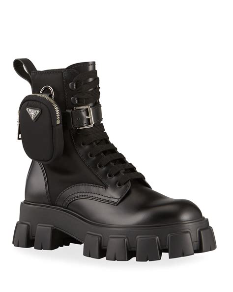 prada monolith boots men's